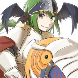 Rule 34 | 1girl, animal, armor, barding, bat wings, bird, bird wings, black wings, boobplate, breastplate, cape, closed mouth, commentary request, gauntlets, green hair, grey eyes, head wings, long hair, looking at viewer, lord knight (ragnarok online), natsuya (kuttuki), oversized animal, pauldrons, peco peco, ragnarok online, red cape, riding, riding bird, shoulder armor, simple background, smile, upper body, visor (armor), white background, wings