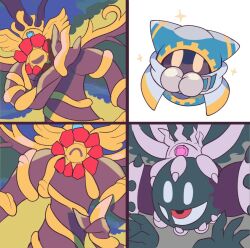 Rule 34 | crown, drakeposting (meme), gloves, kirby&#039;s return to dream land deluxe, kirby's return to dream land deluxe, kirby (series), magolor, magolor epilogue, magolor soul, master crown, master crown (tree), meme, ni re, nintendo, no humans, one-eyed, rayman limbs, solid oval eyes, sparkle, tree, white gloves