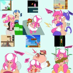 Rule 34 | 1girl, ?, absurdres, alternate costume, animal ears, ass, ass grab, bikini, breasts, buttjob, captain kirb, cat ears, cat tail, cleavage, clothed sex, collage, cum, cum in mouth, deep penetration, ejaculation, english text, fellatio, fucked silly, hetero, highres, kemonomimi mode, large breasts, large penis, mario, mario (series), meowing, nintendo, oral, paizuri, penis, perpendicular paizuri, projectile cum, pussy, reverse paizuri, reverse suspended congress, sex, sex from behind, size difference, solo focus, super mario maker, super mario maker 2, swimsuit, tail, thigh sex, thighhighs, toad (mario), toadette, top-down bottom-up, uncensored, vaginal