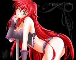 Rule 34 | 10s, 1girl, blush, high school dxd, pole, red hair, rias gremory, tagme