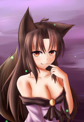 Rule 34 | 1girl, absurdres, animal ears, blush, breasts, brown hair, dior-zi, highres, imaizumi kagerou, long hair, looking at viewer, smile, solo, touhou