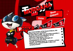 Rule 34 | 10s, 1girl, blue eyes, cat, fangs, looking at viewer, morgana (persona 5), open mouth, persona, persona 5