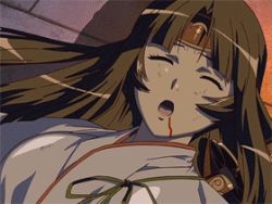 Rule 34 | animated, animated gif, blood, grabbing another&#039;s breast, breasts, defeat, grabbing, injury, japanese clothes, kimono, large breasts, lowres, monster, queen&#039;s blade, rape, tentacles, tomoe (queen&#039;s blade)