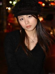 Rule 34 | 1girl, asian, head tilt, kawamura yuki, looking at viewer, night, outdoors, photo (medium), solo, sweater, tagme