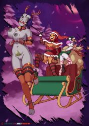Rule 34 | 3girls, antlers, ass, bdsm, bell, belt, bit gag, bite gag, bondage, bouncing breasts, bound, breasts, candy, candy cane, capelet, christmas, clenched teeth, colored skin, dc comics, deer antlers, domination, dress, feet, female focus, female masturbation, femdom, fingerless gloves, flustered, food, forkedtail, from behind, gag, gagged, gloves, grey skin, happy, harness, hat, horns, humiliation, improvised dildo, jingle bell, jinx (dc), long hair, masturbation, minidress, mistletoe, multiple girls, night, outdoors, pet play, pink hair, ponygirl, ponyplay, pubic hair, public indecency, public nudity, pulling carriage, pulling sleigh, pussy, rachel roth, raven (dc), red hair, reindeer antlers, reins, roleplay, running, santa costume, santa hat, short hair, short hair female, sled, sleigh, snow, socks, standing, starfire, stirrup legwear, straight hair, sweat, tape, teen titans, teeth, thighhighs, toeless legwear, vaginal, wet, winter, yuri