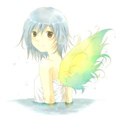 Rule 34 | 1girl, aoya minako, solo, water, wings