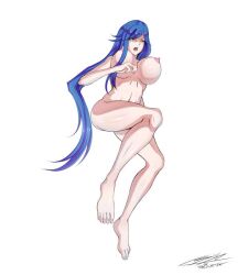Rule 34 | ass, blue hair, breasts, fallen angel, high school dxd, kalawarner, large breasts, long hair, thick thighs, thighs