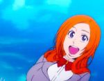 Rule 34 | 1girl, animated, bleach, breasts, inoue orihime, large breasts, long hair, lowres, open mouth, orange hair, smile, solo, tagme, video