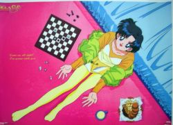 Rule 34 | 1990s (style), bed, bedroom, bishoujo senshi sailor moon, blue eyes, blue hair, board game, chess, cookie, english text, engrish text, food, looking up, mizuno ami, official art, ranguage, sailor mercury