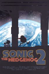 Rule 34 | 2boys, absurdres, bald, commentary, copyright name, dr. eggman, dredge, earth (planet), english commentary, facial hair, fleeing, gloves, highres, male focus, movie poster, multiple boys, mustache, planet, running, shadow, sonic (series), sonic the hedgehog, sonic the hedgehog (classic), sonic the hedgehog 2, space, space station, white gloves