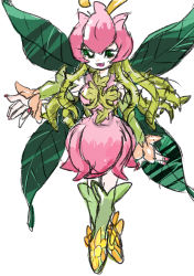 1girl absurdres digimon fairy highres leaf lilimon monster_girl plant_girl ...