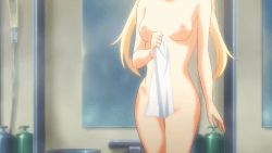 Rule 34 | 10s, 1girl, animated, animated gif, barefoot, blonde hair, breasts, completely nude, falling, feet, grisaia (series), grisaia no kajitsu, long hair, matsushima michiru, nipples, nude, small breasts, soap, twintails