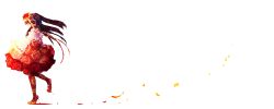Rule 34 | 00s, 1girl, blood, blue hair, dress, floral print, flower, frills, furudo erika, hair ornament, hanada hyou, long hair, long image, pantyhose, petals, profile, red flower, red rose, ribbon, rose, simple background, solo, twintails, umineko no naku koro ni