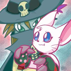 Rule 34 | animal ears, cat, cat ears, digimon, gloves, hat, holy ring, jewelry, lowres, ring, skull, tail, tailmon, wizard, wizard hat, wizarmon