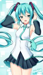 Rule 34 | 1girl, black skirt, blue eyes, blue hair, blue nails, breasts, character name, cowboy shot, dated, detached sleeves, floating hair, hair between eyes, happy birthday, hatsune miku, headphones, long hair, microphone, miniskirt, nail polish, open mouth, pleated skirt, ppshex, shiny skin, shirt, sideboob, signature, skirt, sleeveless, sleeveless shirt, small breasts, solo, standing, very long hair, vocaloid, white shirt