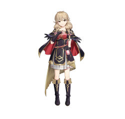 Rule 34 | 1girl, absurdres, alternate costume, armor, bag, belt, black footwear, boots, bow, braid, breastplate, bridal gauntlets, brown eyes, brown hair, capelet, closed mouth, collarbone, commentary request, dress, faye (fire emblem), feather trim, fingernails, fire emblem, fire emblem echoes: shadows of valentia, fire emblem heroes, full body, gold trim, hair bow, hand on own chest, hand up, head tilt, highres, knee boots, lips, long hair, looking at viewer, mikurou (nayuta), nintendo, official art, pink bow, short sleeves, shoulder armor, simple background, solo, standing, twin braids, twintails, white background