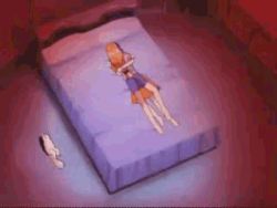 Rule 34 | 1990s (style), animated, animated gif, barefoot, bed, dog, excel, excel saga, hyatt, lowres, menchi, pillow, qvga, rolling, yuri