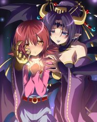 Rule 34 | 10s, 2girls, age difference, arai nobu, bad id, bad pixiv id, bare shoulders, bat (animal), bat (symbol), bat wings, belt, belt skirt, black hair, blue eyes, blush, breasts, child, claws, cleavage, clenched hands, cowboy shot, crossed arms, demon girl, detached collar, detached sleeves, digimon, digimon (creature), digimon xros wars, ear piercing, earrings, eyeliner, eyeshadow, facial mark, fingernails, flat chest, forehead mark, gauntlets, glowing, grin, hair bun, hair ornament, hairpin, hand on another&#039;s cheek, hand on another&#039;s face, hands on own chest, head tilt, hinomoto akari, horns, jewelry, large breasts, leaning forward, light particles, lilithmon, long fingernails, long hair, long sleeves, looking at viewer, low twintails, low wings, makeup, monster girl, multiple girls, multiple wings, nail polish, onee-loli, orange eyes, overalls, parted lips, piercing, pointy ears, purple nails, raglan sleeves, red hair, scrunchie, shirt, short hair, short twintails, single hair bun, smile, standing, tears, twintails, wide sleeves, wings, yellow eyes, yuri