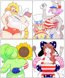 Rule 34 | american flag bikini, american flag print, bikini, breasts, cassie (theycallhimcake), flag, flag print, gigantic breasts, huge breasts, original, print bikini, swimsuit, tagme, theycallhimcake
