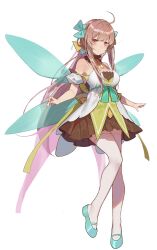 Rule 34 | 1girl, ahoge, aqua ribbon, ark order, bare shoulders, blue footwear, blue ribbon, blush, bow, breasts, brown dress, brown hair, closed mouth, detached sleeves, dress, fairy (ark order), fairy wings, flower, full body, green bow, green dress, hair ornament, hairband, large breasts, leg ribbon, long hair, looking at viewer, low ponytail, multicolored clothes, multicolored dress, official art, plant, puffy short sleeves, puffy sleeves, purple hairband, purple ribbon, red cucumber, red eyes, ribbon, rose, shoes, short sleeves, sidelocks, smile, solo, tachi-e, thighhighs, transparent background, variant set, very long hair, white dress, white thighhighs, wings, yellow ribbon
