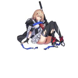 Rule 34 | 1girl, acr (girls&#039; frontline), adaptive combat rifle, ahoge, ankle boots, arm support, ass, assault rifle, black gloves, black jacket, black panties, black thighhighs, blonde hair, blue eyes, blush, boots, breasts, buckle, closed mouth, damaged, fingerless gloves, full body, girls&#039; frontline, gloves, gun, hair behind ear, hair between eyes, hair ornament, hairclip, holding, jacket, looking at viewer, medium breasts, mole, mole under eye, official art, one eye closed, padded cloak, padding, panties, remington arms, rifle, saitou masatsugu, short hair, sidelocks, sitting, skirt, snap-fit buckle, solo, suppressor, thigh strap, thighhighs, thighs, torn clothes, transparent background, trigger discipline, underwear, watermark, weapon, white skirt