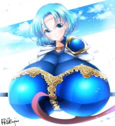 Rule 34 | blue eyes, blue hair, breasts, fire emblem, fire emblem: the binding blade, gigantic breasts, highres, kyosuke fujiwara, nintendo, thea (fire emblem)