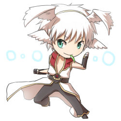 Rule 34 | 1boy, black footwear, black gloves, black pants, blue eyes, champion (ragnarok online), championship belt, chibi, closed mouth, coat, commentary request, fake wings, full body, gloves, gold trim, hairband, head wings, hood, hooded coat, leaf, looking to the side, male focus, mouth hold, multicolored coat, natsuya (kuttuki), open clothes, open coat, pants, ragnarok online, red coat, shoes, short hair, simple background, sleeveless, sleeveless coat, smile, solo, stalk in mouth, two-tone coat, two-tone gloves, white background, white coat, white gloves, white hair, white wings, wings, yellow hairband