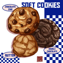 Rule 34 | chocolate, chocolate chip cookie, cookie, food, food focus, highres, no humans, original, still life, yuki00yo