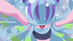Rule 34 | 1girl, animated, digimon, digimon ghost game, electricity, jellyfish, jellyfish girl, monster girl, smile, tentacle hair, tentacles, teslajellymon, video