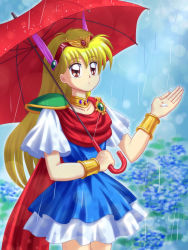 Rule 34 | 1990s (style), absurdres, akazukin chacha, closed mouth, highres, magical princess, standing, umbrella