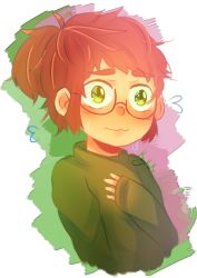 Rule 34 | blush, brown hair, child, glasses, lisa loud, ponytail, sweater, the loud house