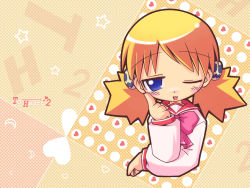 Rule 34 | 00s, 1girl, chibi, chibi only, highres, sasamori karin, solo, to heart (series), to heart 2, wallpaper