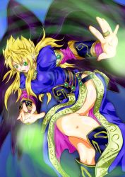 Rule 34 | 1girl, angel wings, black wings, blonde hair, blush, boots, breasts, breath of fire, breath of fire ii, bridal gauntlets, dress, female focus, green eyes, knee boots, large breasts, large wings, legs, long hair, long legs, nina (breath of fire ii), no panties, side slit, sidelocks, solo, thigh boots, thighhighs, thighs, wings
