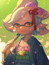 Rule 34 | + +, 1girl, artist name, bellhenge, bound, cherry blossoms, earrings, eyebrows, grey hair, hair ornament, inkling, japanese clothes, jewelry, kimono, lipstick, long sleeves, looking at viewer, makeup, marie (splatoon), mole, mole under eye, nintendo, pink lips, pointy ears, short eyebrows, smile, solo, splatoon (series), splatoon 2, symbol-shaped pupils, tentacle hair, tied up, umbrella, upper body, wide sleeves, yellow eyes
