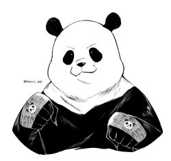 Rule 34 | animal, highres, jujutsu kaisen, looking at viewer, panda, panda (jujutsu kaisen), solo, tagme