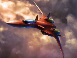 Rule 34 | canards, canopy, cloud, fire valkyrie, flying, highres, macross, macross 7, mecha, realistic, robot, science fiction, taedu, variable fighter, vehicle focus, vf-19