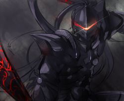 Rule 34 | 1boy, armor, bad id, bad pixiv id, berserker (fate/zero), fate/zero, fate (series), full armor, glowing, glowing eyes, knight, male focus, ororooops, solo, weapon