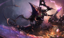 Rule 34 | chinese text, cho&#039;gath, league of legends, monster, skins