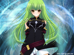 Rule 34 | 00s, arms behind back, c.c., code geass, green hair, long hair, solo, tagme