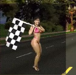Rule 34 | 3d, animated, asian, bikini, flag, japanese (nationality), lowres, race queen, solo, swimsuit, video