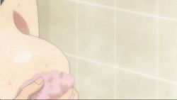 Rule 34 | 1girl, animated, animated gif, bathroom, breasts, hyakka ryouran samurai girls, large breasts, nipples, nude, shower, uesugi kagekatsu (hyakka ryouran), washing