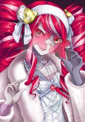 Rule 34 | absurdres, glasses, heterochromia, highres, hololive, hololive indonesia, kureiji ollie, red hair, skin contrast, virtual youtuber, zombie