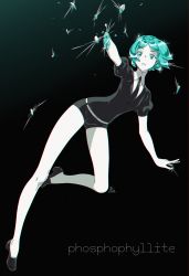 Rule 34 | 1other, :o, amputee, androgynous, aqua eyes, aqua hair, black background, black footwear, black shirt, black shorts, breaking, broken, collared shirt, dark background, full body, high collar, highres, houseki no kuni, injury, kamezaemon, legs, loafers, long legs, looking up, parted bangs, phosphophyllite, puffy short sleeves, puffy sleeves, shards, shirt, shoes, short hair, short shorts, short sleeves, shorts, solo, sparkle, standing, standing on one leg, surprised, tripping, white shirt