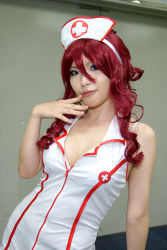 Rule 34 | cosplay, emi kou (model), fishnet legwear, fishnets, nurse, photo (medium), red hair