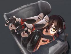 Rule 34 | 1girl, 3d, android, animated, armchair, ass, breasts, brown hair, chair, feet, glasses, headphones, hololive, kuromaru9, legs up, lying, mechanical arms, mechanical foot, mechanical legs, roboco-san, roboco-san (1st costume), shadow, short hair, single mechanical arm, small breasts, soles, solo, toe scrunch, toes, video, virtual youtuber, yellow eyes
