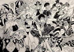 Rule 34 | 3girls, 6+boys, animal ears, black hair, brook (one piece), carrot (one piece), creature, cup, drinking glass, franky (one piece), hat, jinbe (one piece), long nose, looking at viewer, monkey d. luffy, monochrome, multiple boys, multiple girls, nami (one piece), nico robin, one piece, pedro (one piece), rabbit ears, rabbit girl, reindeer, roronoa zoro, sanji (one piece), skeleton, tony tony chopper, usopp, wine glass