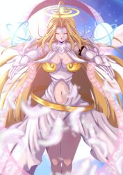 1girl angel angel_girl angewomon breasts digimon digimon_(creature) female_focus oridigi original solo