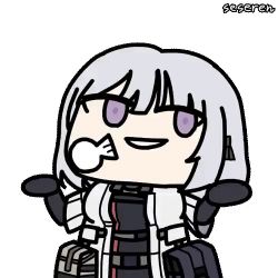Rule 34 | 1girl, ammunition pouch, animated, animated gif, girls&#039; frontline, lowres, open mouth, pouch, rpk-16 (girls&#039; frontline), seseren, short hair, sigh