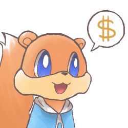 Rule 34 | 1boy, conker, conker&#039;s bad fur day, dollar sign, lowres, no humans, rareware, speech bubble, squirrel