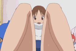 Rule 34 | 00s, 10s, 1girl, animated, animated gif, breast press, breasts, brown eyes, brown hair, hinako (issho ni training), indoors, issho ni training, large breasts, lowres, no bra, solo
